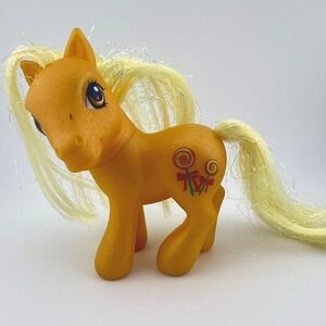 My Little Pony G3 Butterscotch 2003 Hasbro Yellow Glitter Celebration Pony